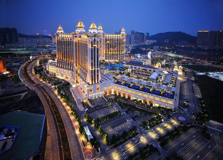 protest outside Galaxy Macau